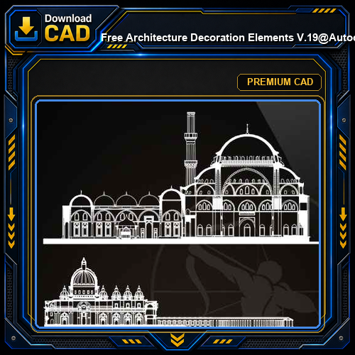★【 Free Architecture Decoration Elements V.19】@Autocad Decoration Blocks,Drawings,CAD Details,Elevation