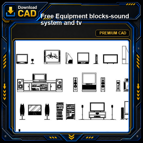 Free Equipment blocks-sound system and tv