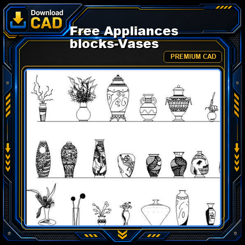Free Appliances blocks-Vases